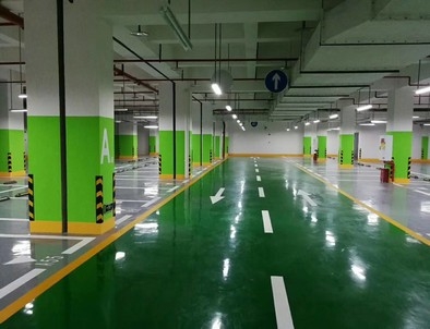 通辽通辽停车场标线施工